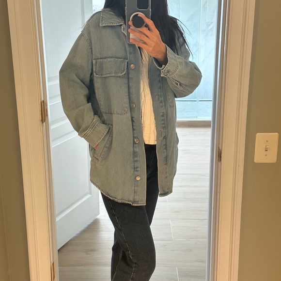 Everlane Jackets & Blazers - Everlane Light Blue Jean Jacket